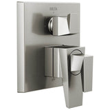 Delta Faucet - TrillianE Two-Handle Monitor 17 Series Valve Trim with 3-Setting Diverter - LumicoatÂ® Stainless