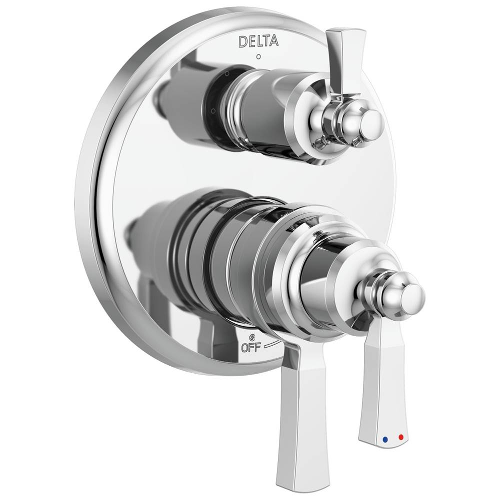 Delta Faucet - DorvalE Traditional 2-Handle Monitor 17 Series Valve Trim with 3 Setting Diverter - Chrome