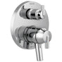 Delta Faucet - Trinsic Contemporary Two Handle Monitor 17 Series Valve Trim with 3-Setting Integrated Diverter - Chrome