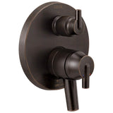 Delta Faucet - Trinsic Contemporary Two Handle Monitor 17 Series Valve Trim with 3-Setting Integrated Diverter - Venetian Bronze