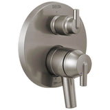 Delta Faucet - Trinsic Contemporary Two Handle Monitor 17 Series Valve Trim with 3-Setting Integrated Diverter - Stainless