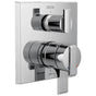 Delta Faucet - Ara Angular Modern Monitor 17 Series Valve Trim with 3-Setting Integrated Diverter - Chrome
