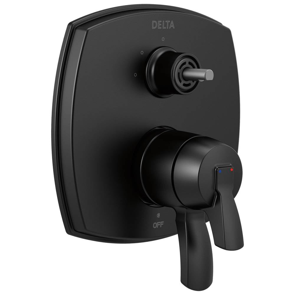Delta Faucet - Stryke 17 Series Integrated Diverter Trim with Three Function Diverter Less Diverter Handle - Matte Black