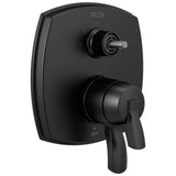 Delta Faucet - Stryke 17 Series Integrated Diverter Trim with Three Function Diverter Less Diverter Handle - Matte Black