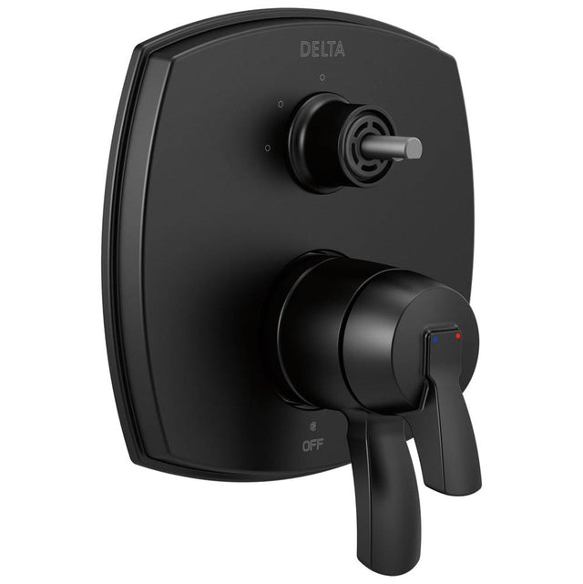 Delta Faucet - Stryke 17 Series Integrated Diverter Trim with Three Function Diverter Less Diverter Handle - Matte Black