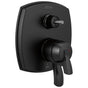 Delta Faucet - Stryke 17 Series Integrated Diverter Trim with Three Function Diverter Less Diverter Handle - Matte Black