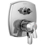Delta Faucet - Stryke 17 Series Integrated Diverter Trim with Three Function Diverter Less Diverter Handle - Lumicoat Chrome
