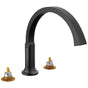 Delta Faucet - TetraE Roman Tub Trim - Matte Black