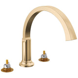 Delta Faucet - TetraE Roman Tub Trim - LumicoatÂ® Champagne Bronze