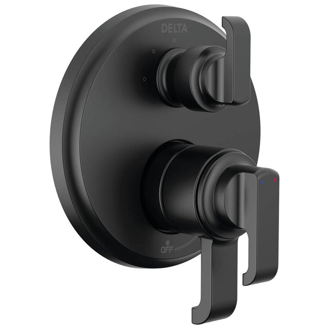 Delta Faucet - TetraE 17 Series Integrated Diverter Trim with 3-Setting - Matte Black