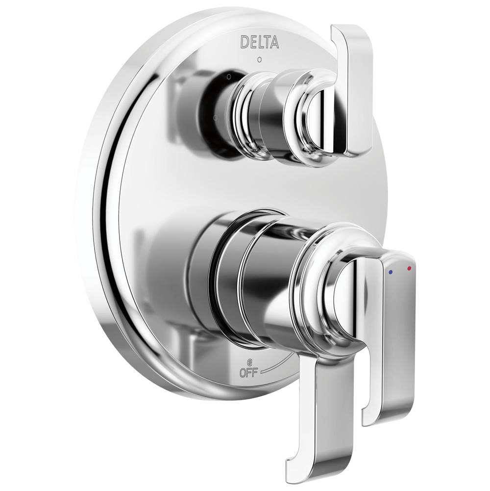Delta Faucet - TetraE 17 Series Integrated Diverter Trim with 3-Setting - LumicoatÂ® Chrome