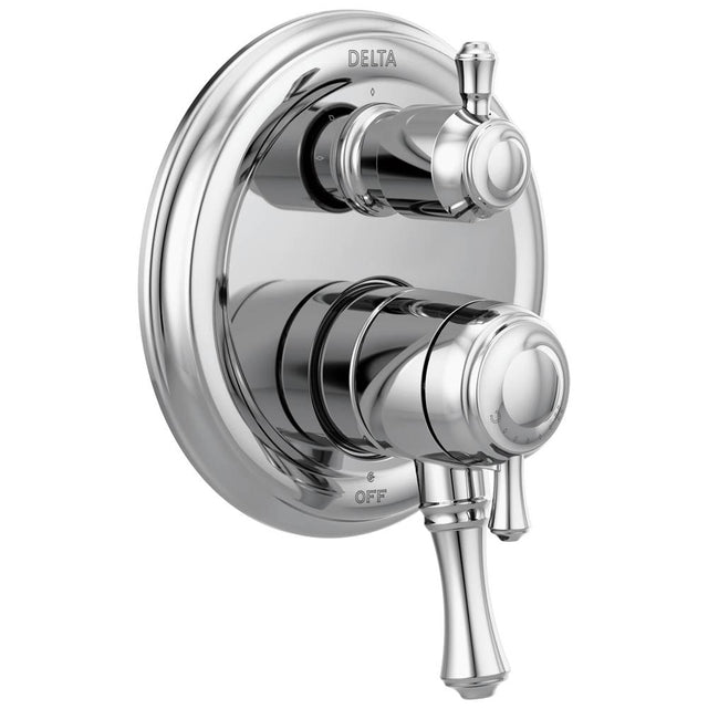 Delta Faucet - CassidyE Traditional 2-Handle Monitor 17 Series Valve Trim with 3-Setting Integrated Diverter - Chrome