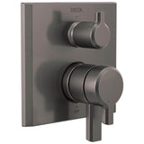 Delta Faucet - PivotalE 17 Series Integrated Diverter Trim - 3 Function Diverter - LumicoatÂ® Black Stainless