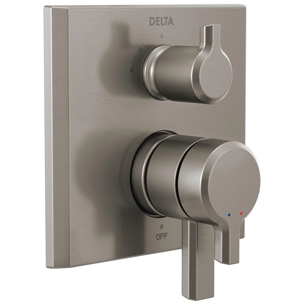 Delta Faucet - PivotalE 17 Series Integrated Diverter Trim - 3 Function Diverter - LumicoatÂ® Stainless