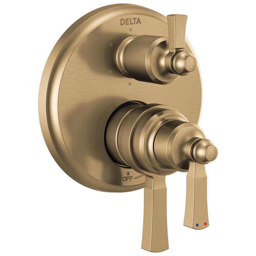 Delta Faucet - DorvalE Traditional 2-Handle Monitor 17 Series Valve Trim with 6 Setting Diverter - Champagne Bronze