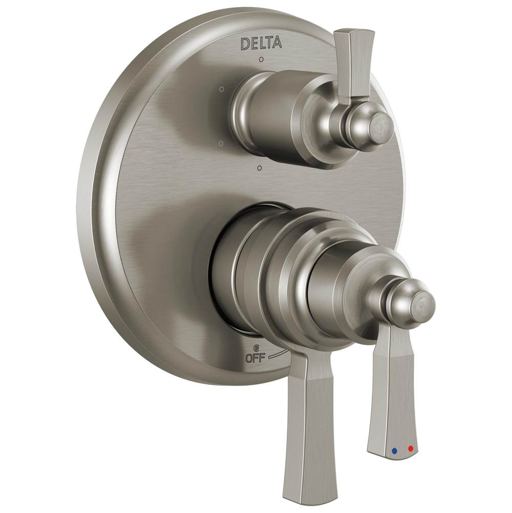 Delta Faucet - DorvalE Traditional 2-Handle Monitor 17 Series Valve Trim with 6 Setting Diverter - Stainless