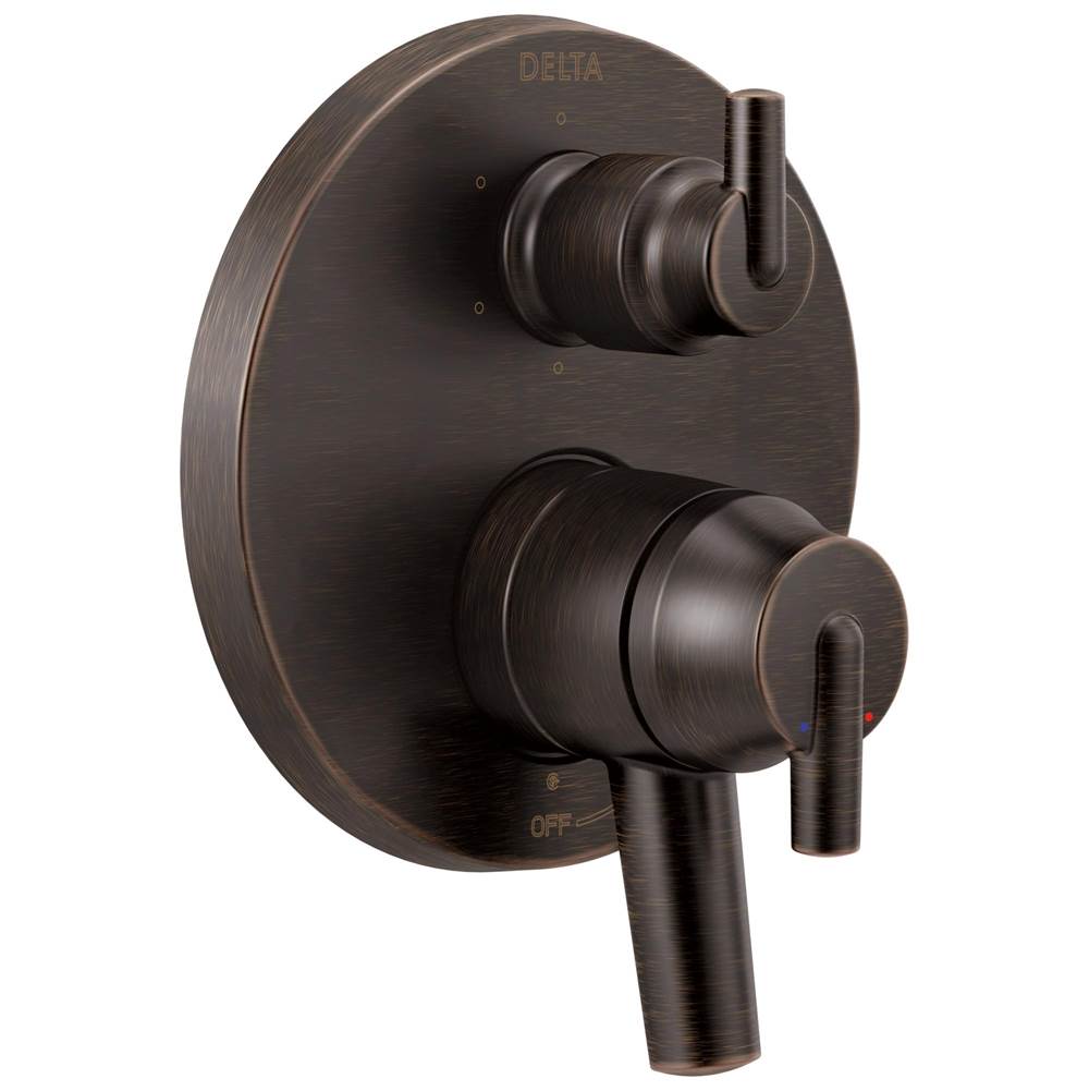 Delta Faucet - Trinsic Contemporary Two Handle Monitor 17 Series Valve Trim with 6-Setting Integrated Diverter - Venetian Bronze