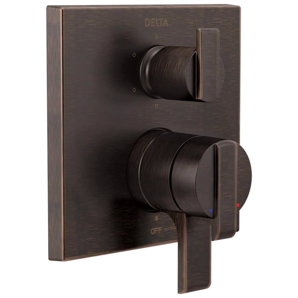Delta Faucet - Ara Angular Modern Monitor 17 Series Valve Trim with 6-Setting Integrated Diverter - Venetian Bronze