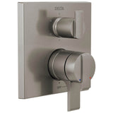Delta Faucet - Ara Angular Modern Monitor 17 Series Valve Trim with 6-Setting Integrated Diverter - Stainless