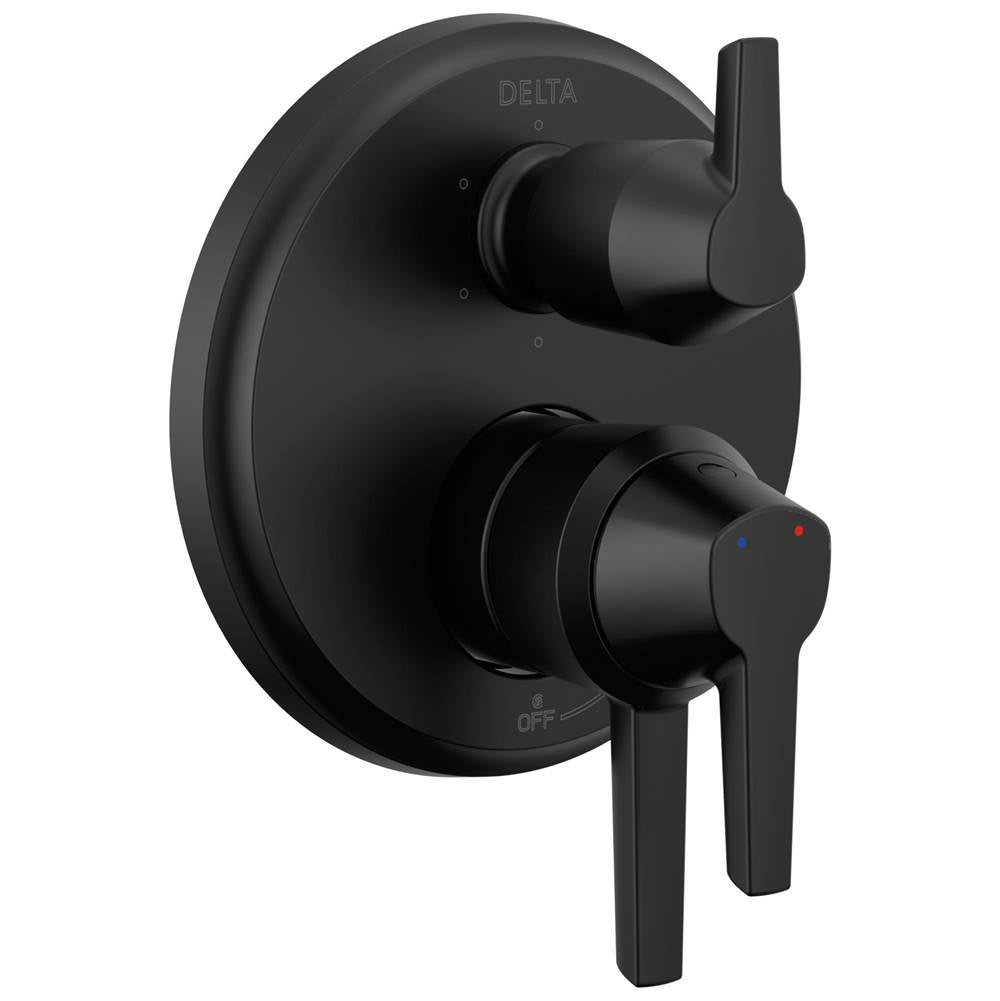 Delta Faucet - GaleonE 17S Integrated Diverter Trim - 6 Setting - Matte Black
