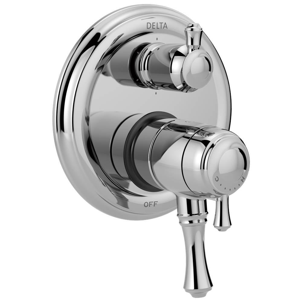 CassidyE Traditional 2-Handle Monitor 17 Series Valve Trim with 6-Setting Integrated Diverter