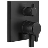 Delta Faucet - PivotalE Monitor 17 Series Valve Trim with 6-Setting Integrated Diverter - Matte Black