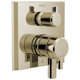 Delta Faucet - PivotalE 2-Handle Monitor 17 Series Valve Trim with 6-Setting Diverter - LumicoatÂ® Polished Nickel
