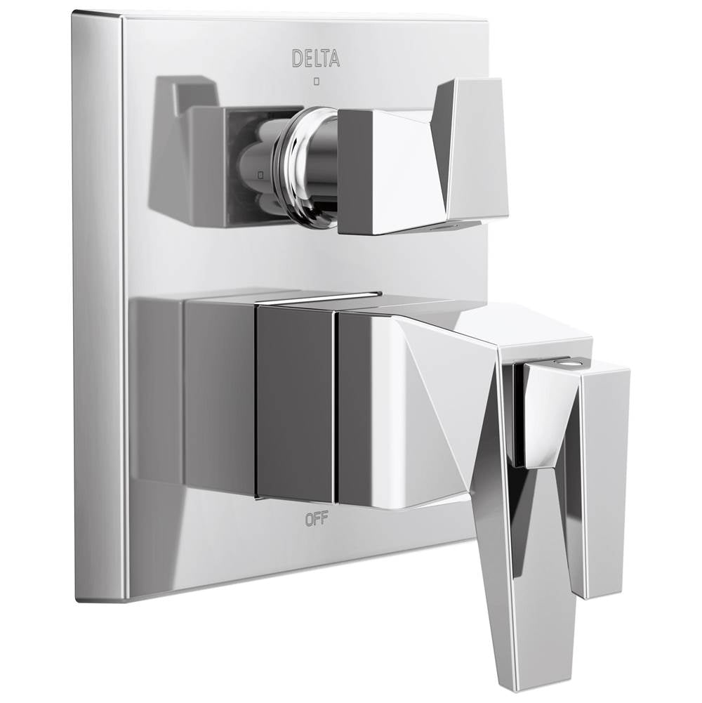 Delta Faucet - TrillianE Two-Handle Monitor 17T Series Valve Trim with 3-Setting Diverter - LumicoatÂ® Chrome