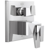 Delta Faucet - TrillianE Two-Handle Monitor 17T Series Valve Trim with 3-Setting Diverter - LumicoatÂ® Chrome