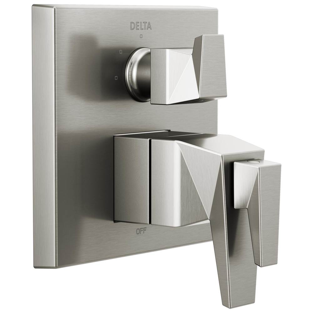 Delta Faucet - TrillianE Two-Handle Monitor 17T Series Valve Trim with 3-Setting Diverter - LumicoatÂ® Stainless