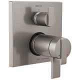 Ara Angular Modern TempAssure 17T Series Valve Trim with 3-Setting Integrated Diverter