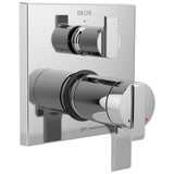 Ara Angular Modern TempAssure 17T Series Valve Trim with 3-Setting Integrated Diverter
