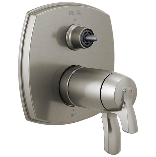 Delta Faucet - Stryke 17 Thermostatic Integrated Diverter Trim with Three Function Diverter Less Diverter Handle - Lumicoat Stainless