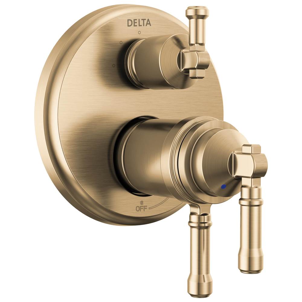 Delta Faucet - BroderickE 17T Series Integrated Diverter Trim 3-Setting - LumicoatÂ® Champagne Bronze