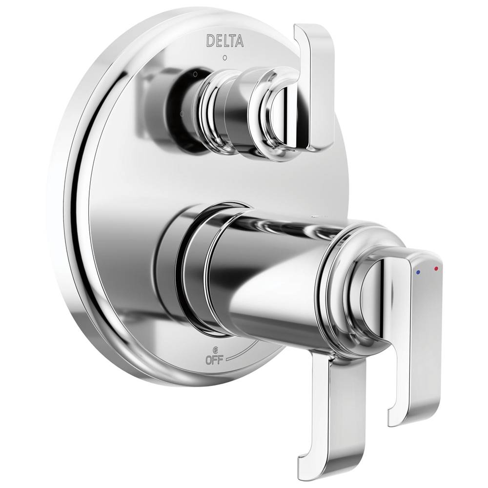 Delta Faucet - TetraE TempAssure 17T Series Integrated Diverter Trim with 3-Setting - LumicoatÂ® Chrome