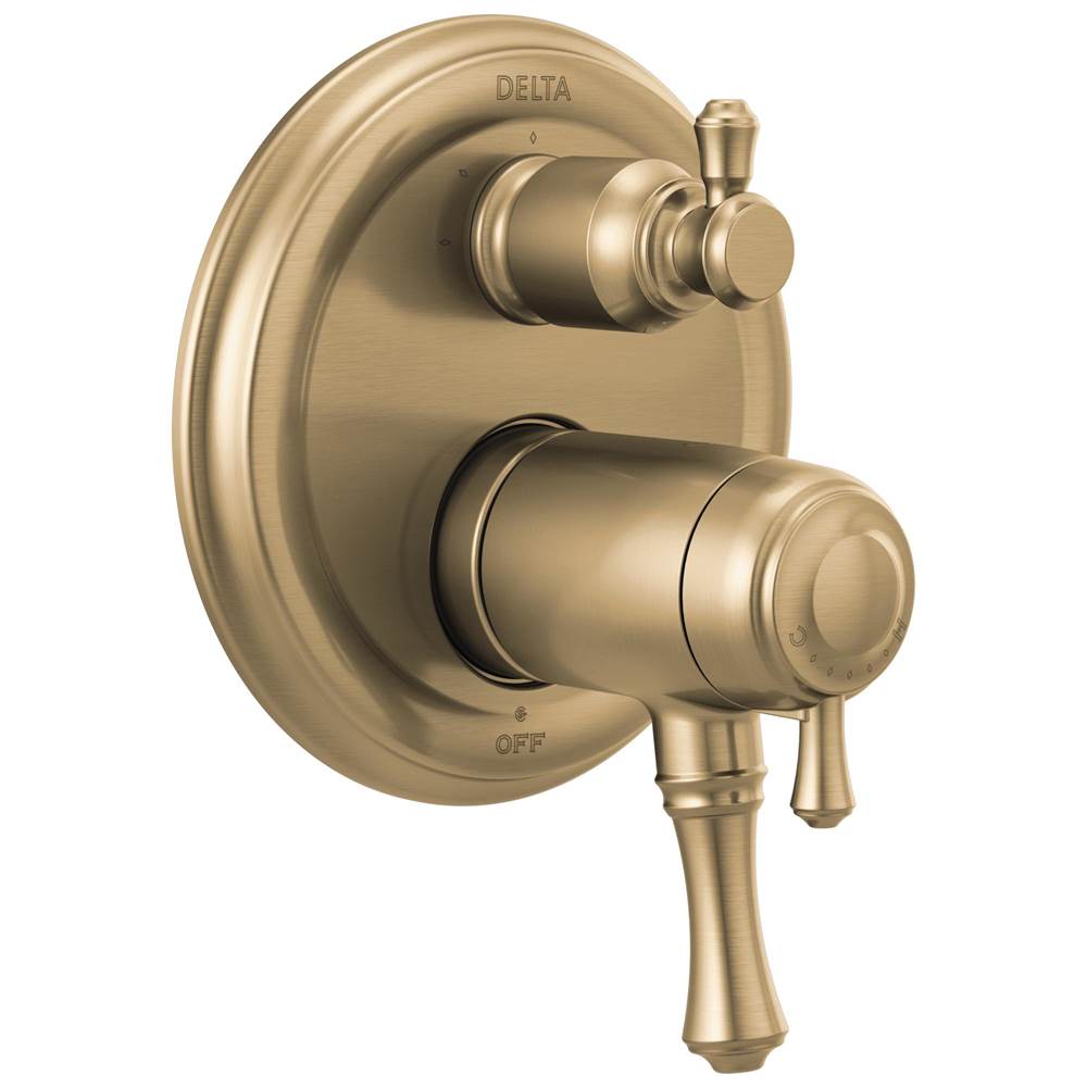 Delta Faucet - CassidyE Traditional TempAssure 17T Series Valve Trim with 3-Setting Integrated Diverter - Champagne Bronze