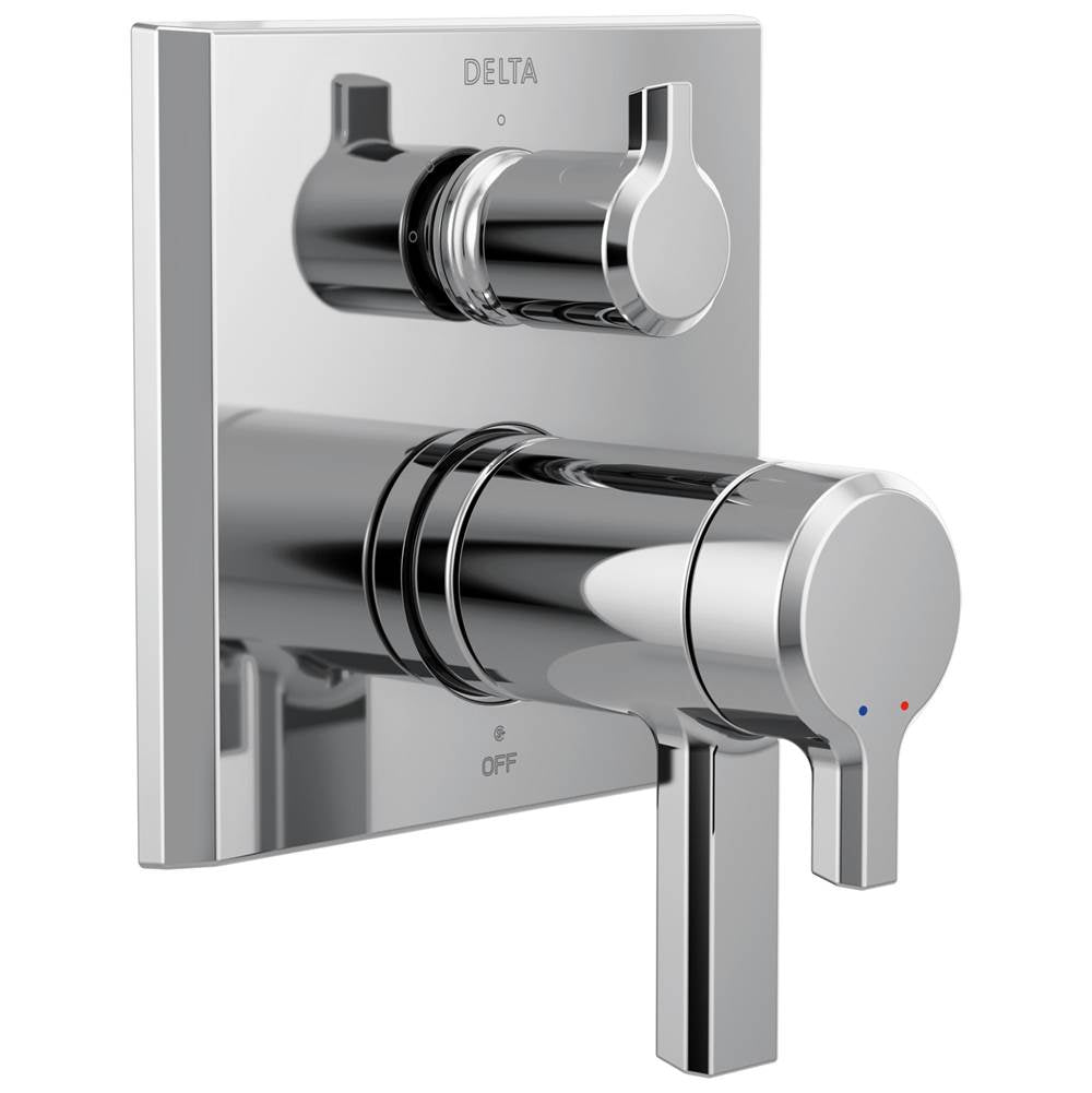 Delta Faucet - PivotalE TempAssure 17T Series Valve Trim with 3-Setting Integrated Diverter - LumicoatÂ® Chrome