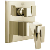 Delta Faucet - TrillianE Two-Handle Monitor 17T Series Valve Trim with 6-Setting Diverter - LumicoatÂ® Polished Nickel
