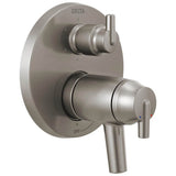 Delta Faucet - Trinsic Contemporary Two Handle TempAssure 17T Series Valve Trim with 6-Setting Integrated Diverter - Stainless