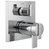 Delta Faucet - Ara Angular Modern TempAssure 17T Series Valve Trim with 6-Setting Integrated Diverter - Chrome