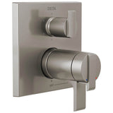 Delta Faucet - Ara Angular Modern TempAssure 17T Series Valve Trim with 6-Setting Integrated Diverter - Stainless