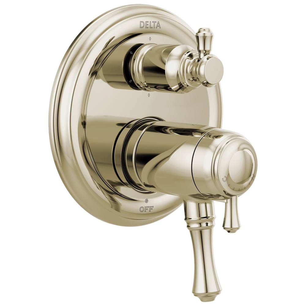 Delta Faucet - CassidyE Traditional TempAssure 17T Series Valve Trim with 6-Setting Integrated Diverter - Polished Nickel