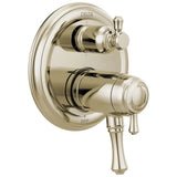 Delta Faucet - CassidyE Traditional TempAssure 17T Series Valve Trim with 6-Setting Integrated Diverter - Polished Nickel