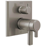Delta Faucet - PivotalE TempAssure 17T Series Valve Trim with 6-Setting Integrated Diverter - LumicoatÂ® Stainless