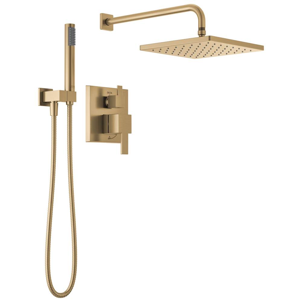 Delta Faucet - Modern Monitor 14 Series Shower with Raincan & Hand Shower - Champagne Bronze