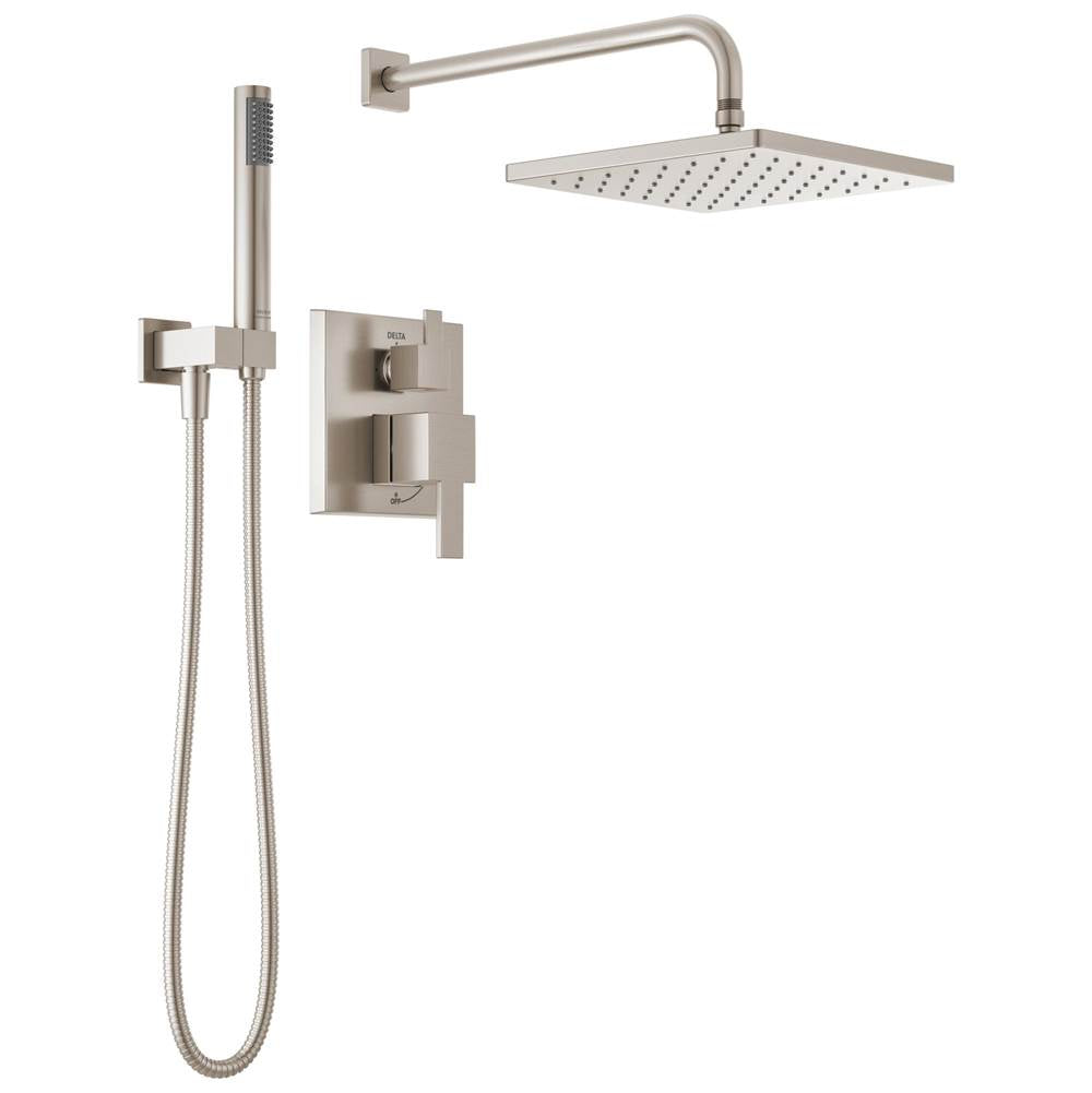 Delta Faucet - Modern Monitor 14 Series Shower with Raincan & Hand Shower - Spotshield Brushed Nickel