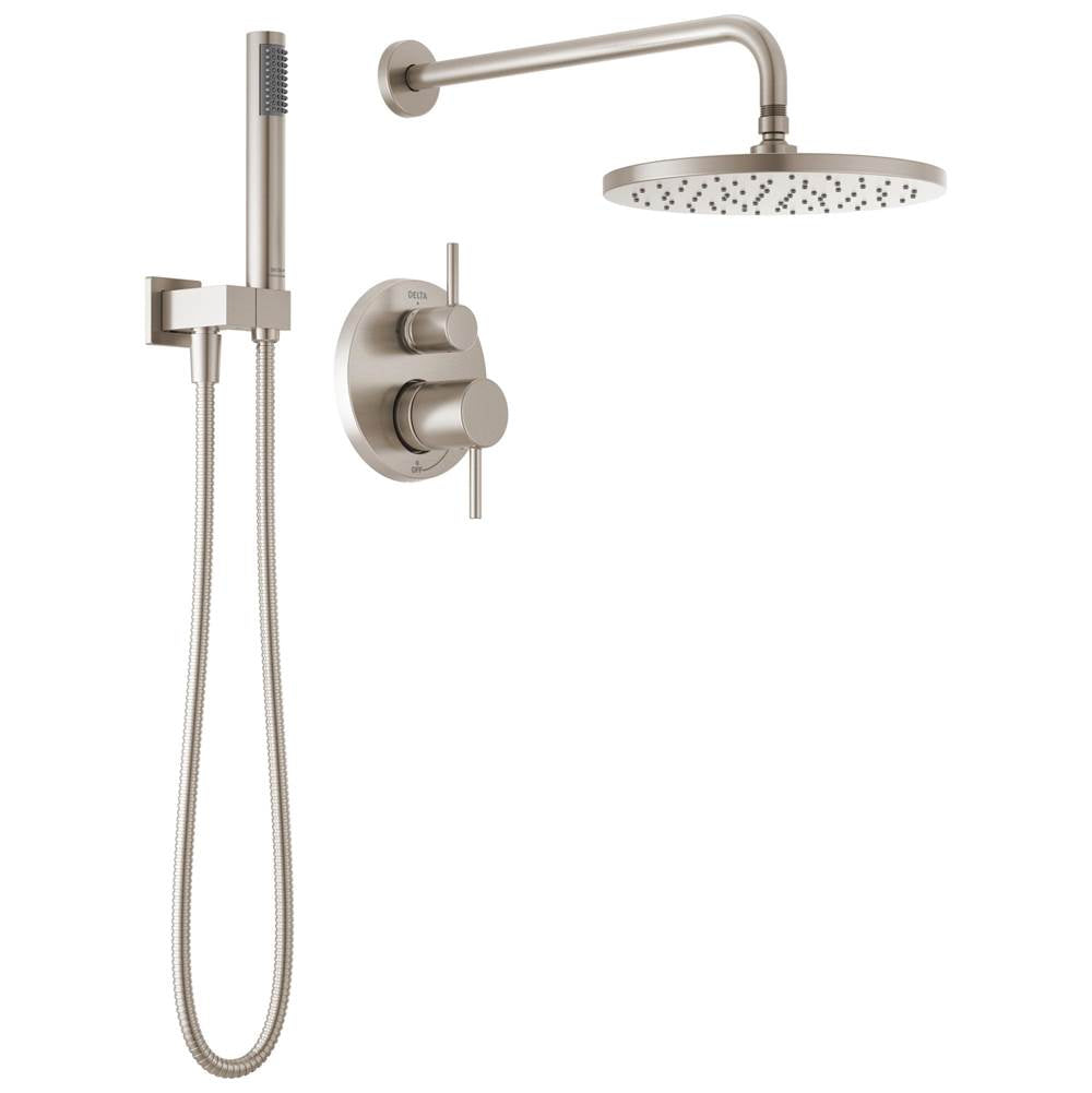 Delta Faucet - Modern Monitor 14 Series Shower with Raincan & Hand Shower - Spotshield Brushed Nickel