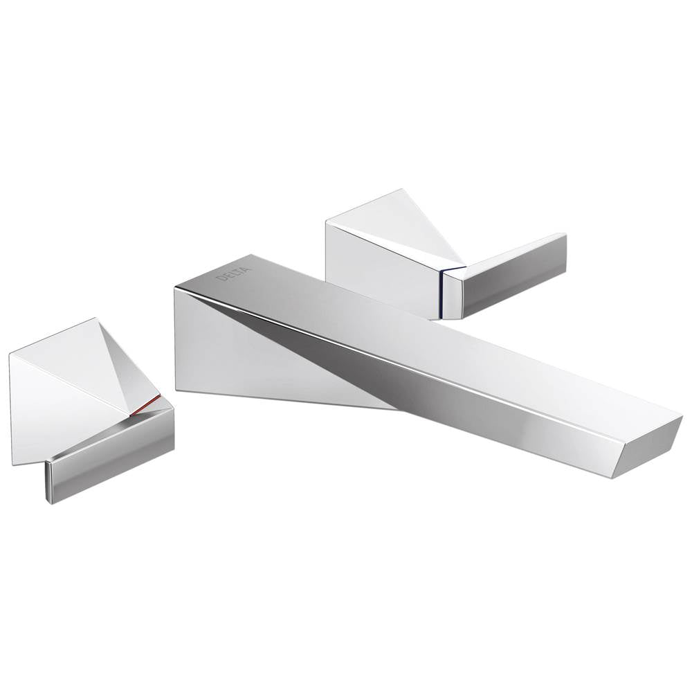 Delta Faucet - TrillianE Two Handle Wall Mount Bathroom Faucet Trim - LumicoatÂ® Chrome