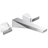 Delta Faucet - TrillianE Two Handle Wall Mount Bathroom Faucet Trim - LumicoatÂ® Chrome