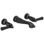 Delta Faucet - DorvalE Two Handle Wall Mount Bathroom Faucet Trim Only - Matte Black